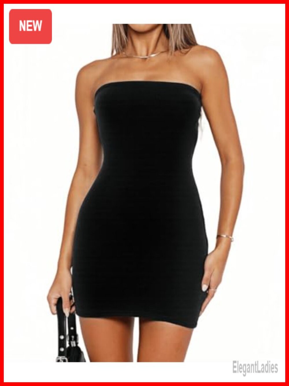 Sleeveless Stretchy Bodycon Mini Dress Strapless Tube Party Club
